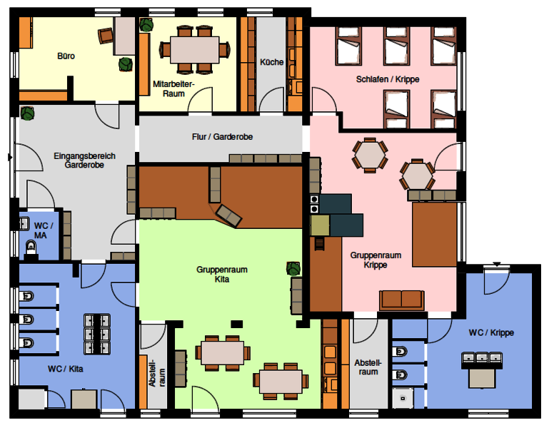 Grundriss – Kita Hillerse